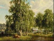 Ferdinand von Wright Summer landscape Sweden oil painting artist
